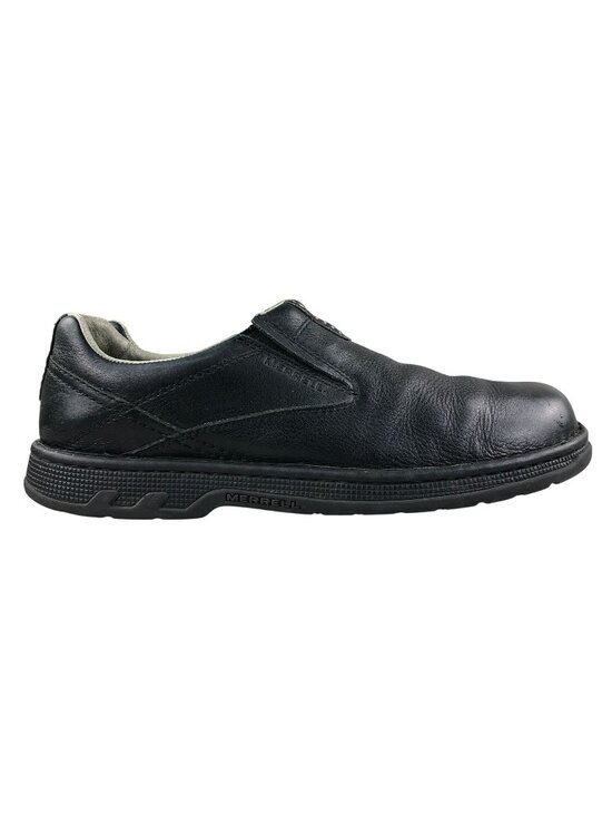 Merrell Men\'s Size 11.5 World Legend Stollen Black Leather Slip On Loafers Shoes main image 8